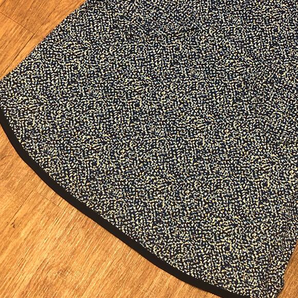 CJ Banks Blue White Yellow Confetti Polka Dot Shirt Size 3X (24/26W) - Picture 8 of 12